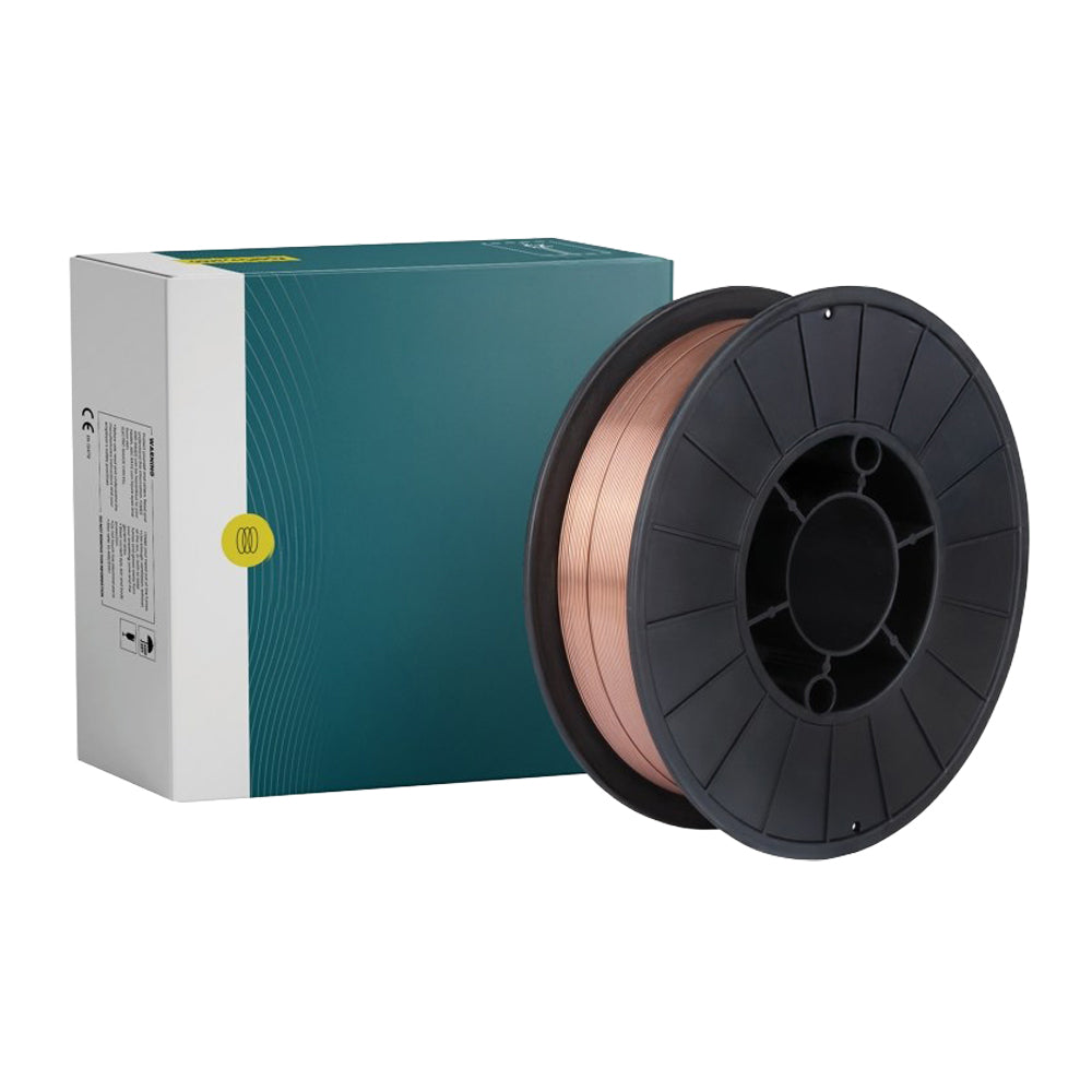 Fil Acier SG2 - La bobine de 05 kg avec entraxe de fixation de 55 mm - ø 0.6 à 1.2 mm - Le Comptoir du Soudeur