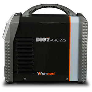 DIGYARC 225 - MMA -220A à 20 % - 35/50 -220 V-1ph avec PE 3m et PM 3m + valise de transport - Le Comptoir du Soudeur