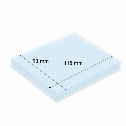 Ecran de garde polycarbonate 93x115 mm (Lot de 5)