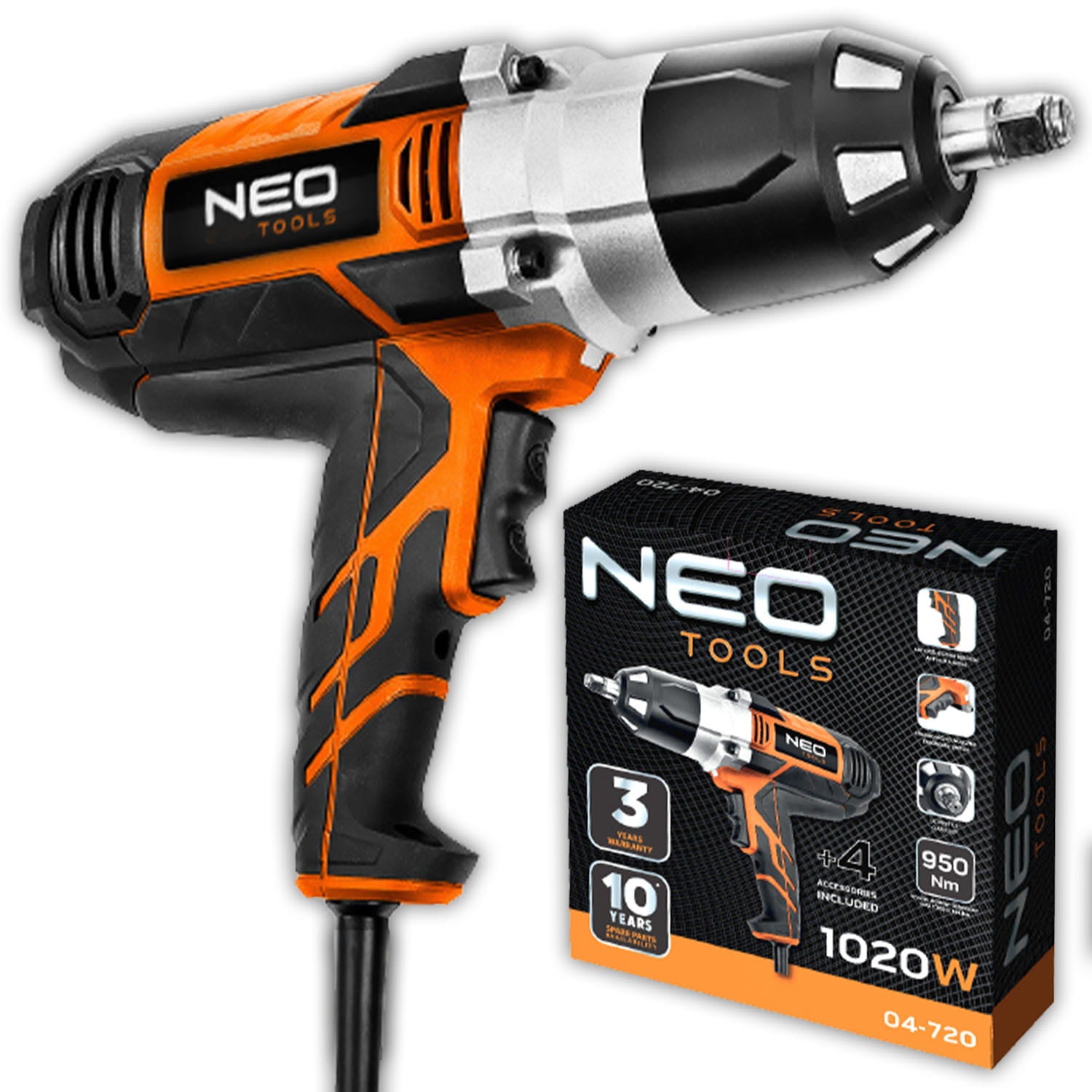 Neo Tools Clé à chocs électrique 1020 W 950 Nm - Le Comptoir du Soudeur