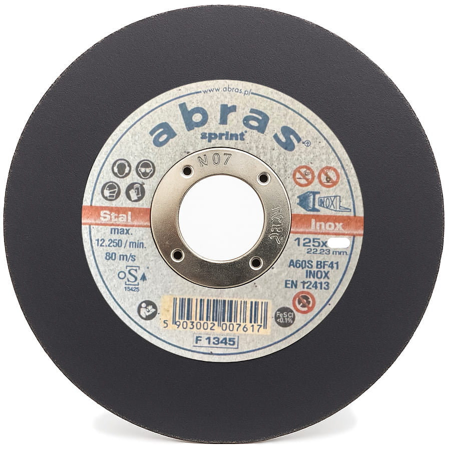 Disque a tronçonner Acier/Inox 125x2.0x22.2 mm - 1 pce