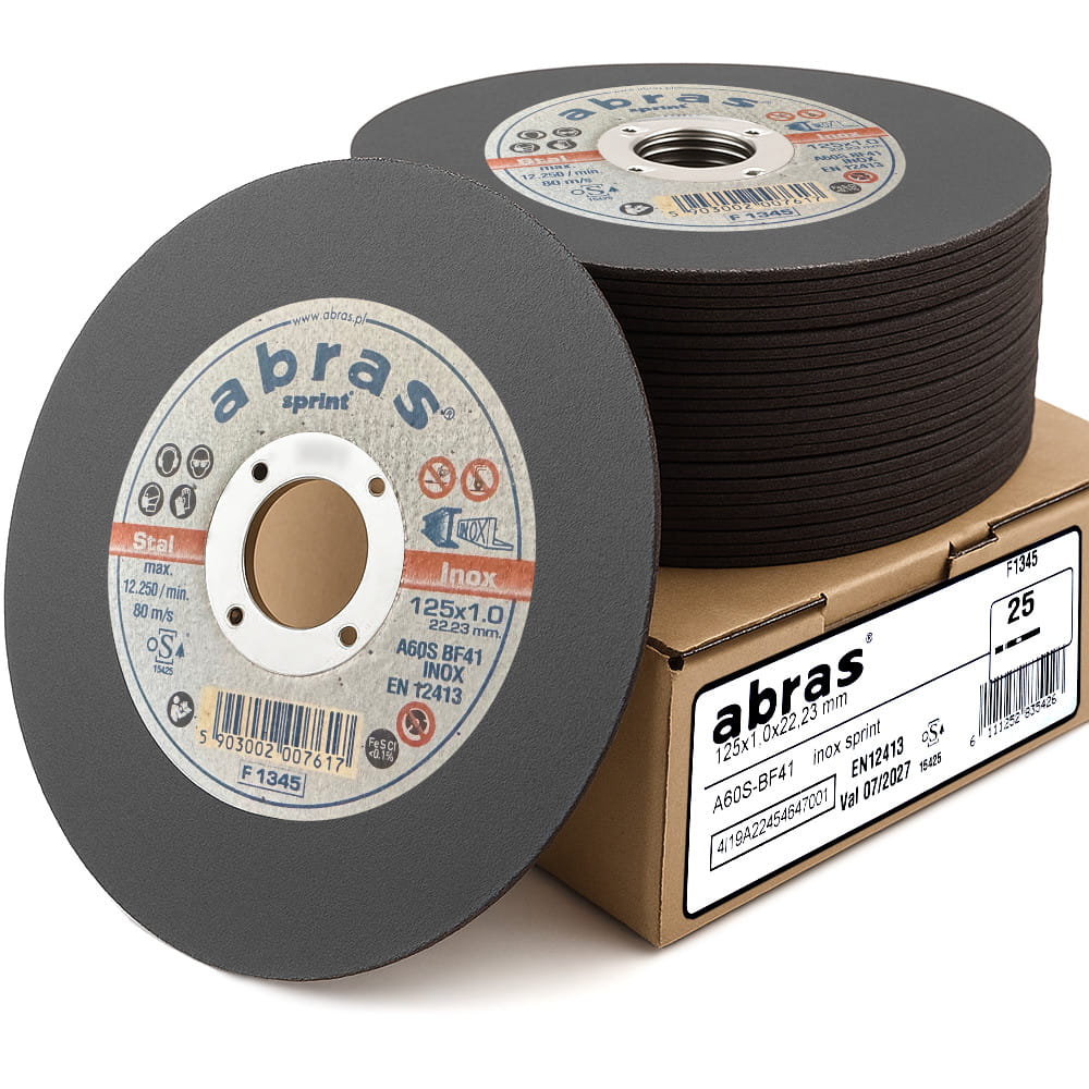 Disque a tronçonner Acier/Inox 125x1.0x22.2 mm - 25pces