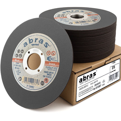Disque a tronçonner Acier/Inox 125x1.0x22.2 mm - 25pces
