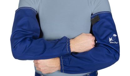 Manchettes de soudage bleu ignifugé (La paire)