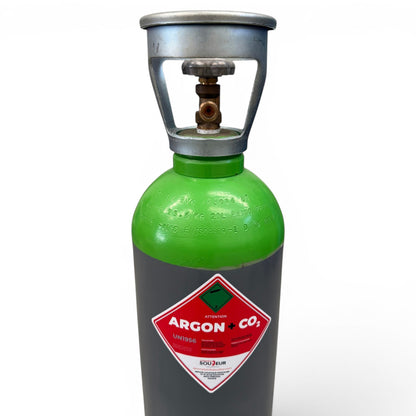 Bouteille Gaz de soudure Argon CO2 Sans Contrat B20 4,3m³ - Rechargeable Livraison Offerte - Le Comptoir du Soudeur