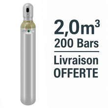Bouteille Gaz de soudure Hélium Sans Contrat B10, 2,0m³