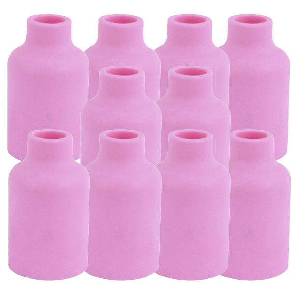 Buse céramique Lens #6 pour torche TIG SR-17/18/26 - L 42mm - ø 9,5mm - Lot de 10 pièces - Le Comptoir du Soudeur