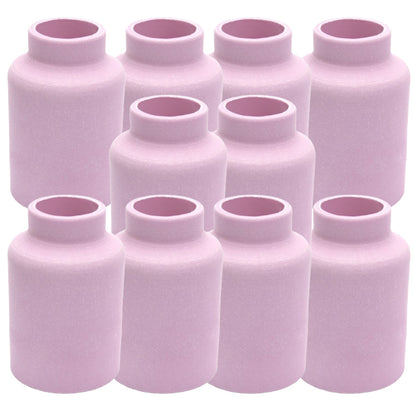 Buse céramique Lens #10 pour torche TIG SR-9/20 - L 48mm - ø 16mm - Lot de 10 pièces - Le Comptoir du Soudeur