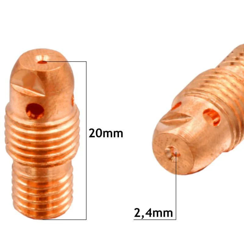 Corps de pince porte électrode pour torche TIG SR-9 / SR-20  - Lot de 10 pièces