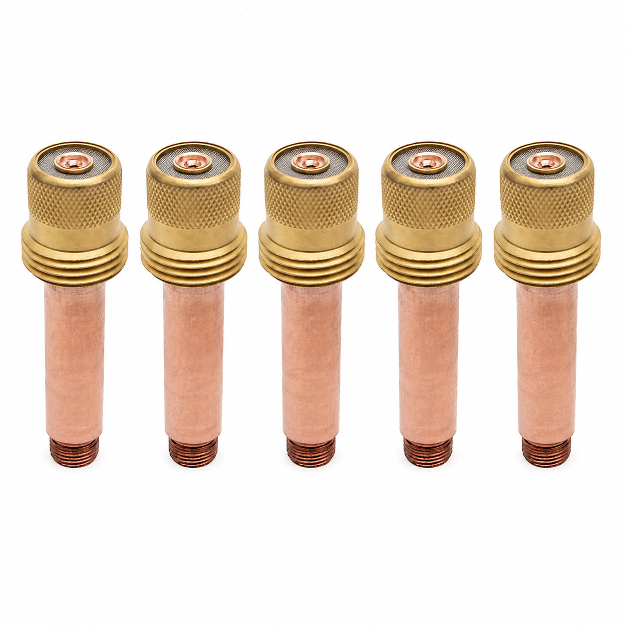 Diffuseur de gaz Lens pour torche TIG SR-17/18/26 - L 50mm - ø 1mm - Lot de 5 pièces