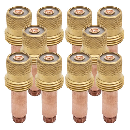 Diffuseur de gaz Lens pour torche TIG SR-17/18/26 - L 50mm - ø 1mm - Lot de 10 pièces - Le Comptoir du Soudeur