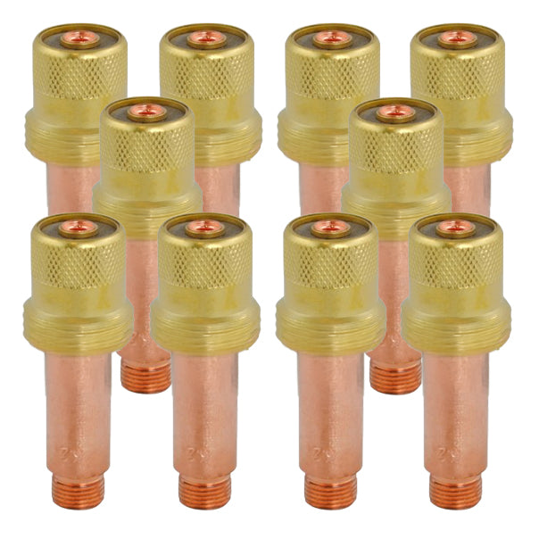 Diffuseur de gaz Lens pour torche TIG SR-17/18/26 - L 50mm - ø 3,2mm - Lot de 10 pièces - Le Comptoir du Soudeur