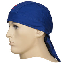 Doo-Rag de soudage bleu en coton ignifugé