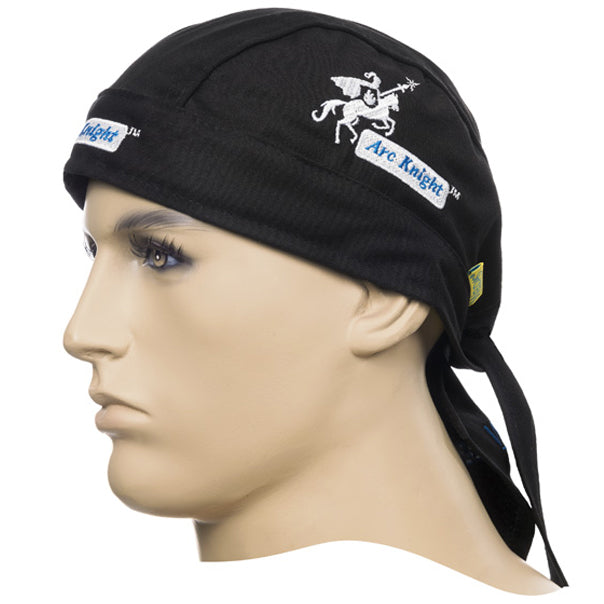 Doo-Rag de soudage noir en coton ignifuge