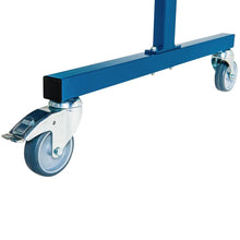Écran mobile d'atelier 1 volet avec 2 rideaux vert teinte 9 suspendus - DIN EN ISO 25980 - Le kit - Le Comptoir du Soudeur