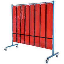 Écran mobile d'atelier 1 volet avec lanières bronze suspendus - DIN EN ISO 25980 - Le kit - Le Comptoir du Soudeur