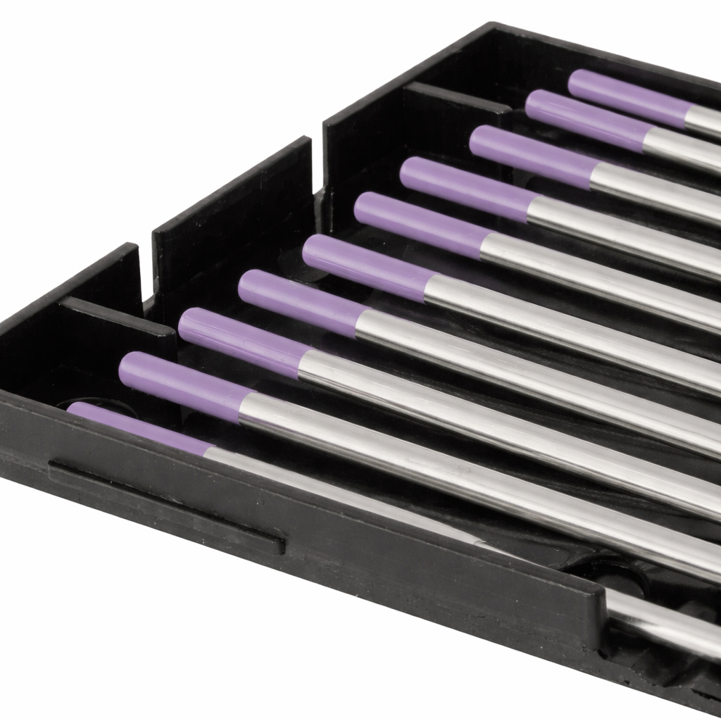 Électrodes tungstène WX3 175 mm - Lot de 10 pièces (Violette) - Le Comptoir du Soudeur