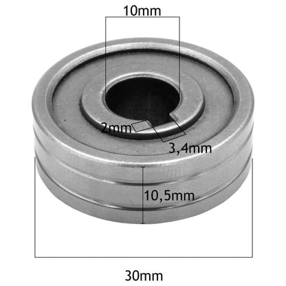 Galet acier 30x10x10 mm