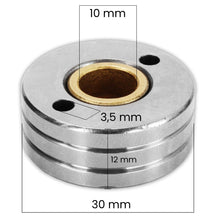 Galet acier 30x10x12 mm