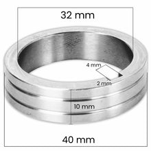 Galet aluminium 40x32x10 mm