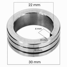 Galet aluminium 30x22x10 mm