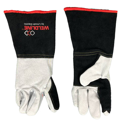 Gants de soudage MIG Weldline en cuir croûte bovin