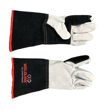 Gants de soudage MIG Weldline en cuir croûte bovin