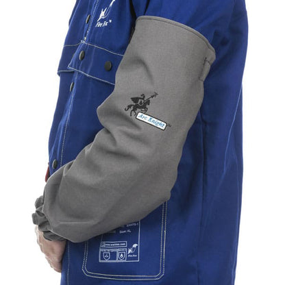 Manchettes de soudage grises en coton ignifugé - La paire