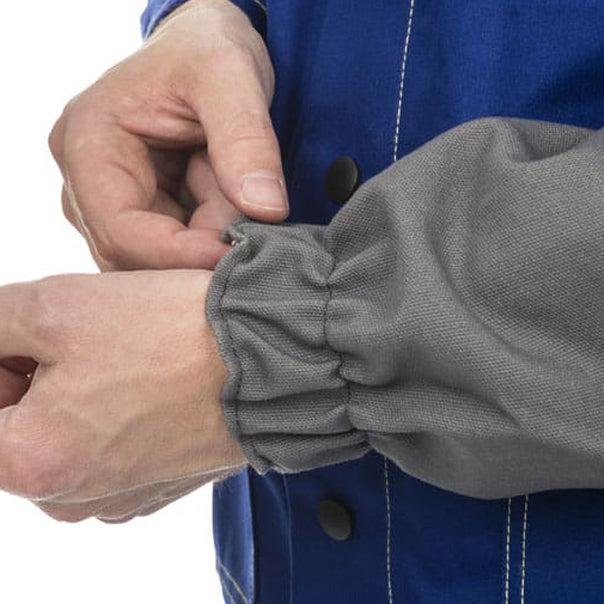 Manchettes de soudage grises en coton ignifugé - La paire