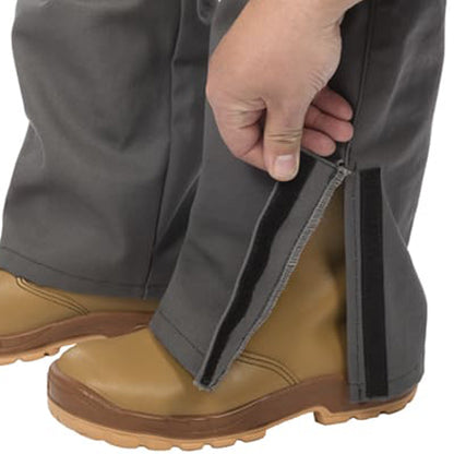 Pantalon de soudage gris en coton ignifugé