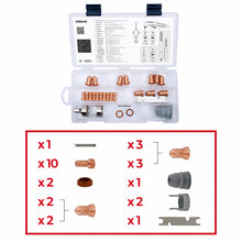 Pièces de rechange pour torche plasma PT80 Standard- Kit de 27 pièces