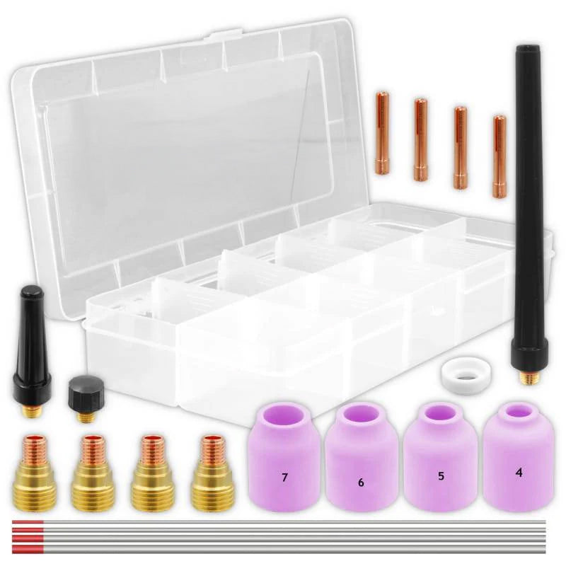 Pièces de rechange pour torche TIG - Kit de 20 pièces