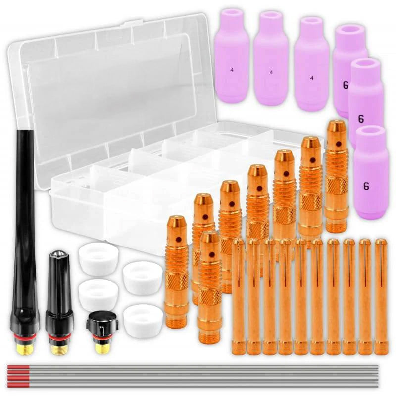 Pièces de rechange pour torche TIG - Kit de 35 pièces