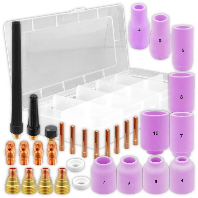 Pièces de rechange pour torche TIG SR-9 / SR-20 - Kit de 31 pièces