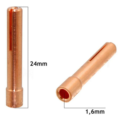 Pince porte-électrode pour torche TIG SR-9 / SR-20 - Lot de 10 pièces