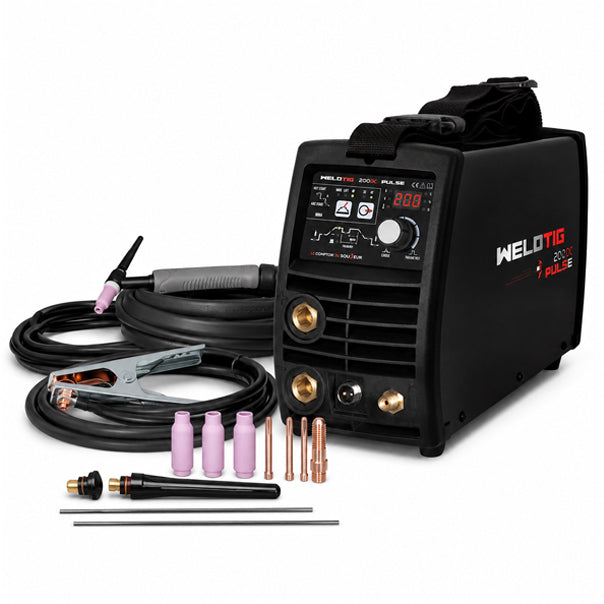Poste à souder TIG DC PULSE 200A - WELDTIG 200DC -  ACIER/INOX - 220V - Garantie 5 ans