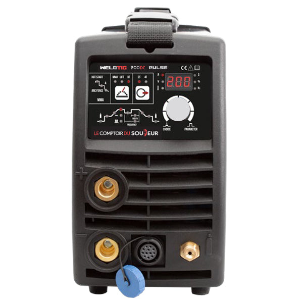 Poste à souder TIG DC PULSE 200A - WELDTIG 200DC -  ACIER/INOX - 220V - Garantie 5 ans