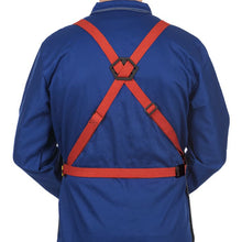 Tablier de soudage gris en coton ignifugé