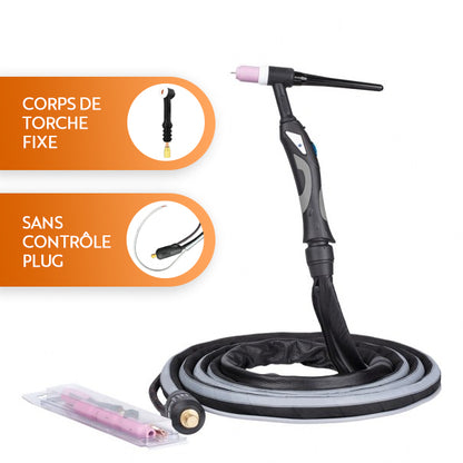 Torche EasyTIG 17 - Corps fixe/flex - 4m/8m - Refroidi air