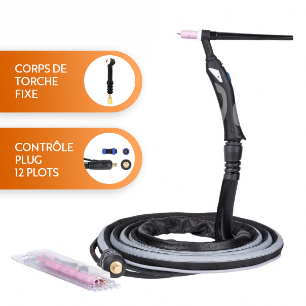 Torche EasyTIG 20 - Corps fixe/flex - 4m/8m - Refroidi eau