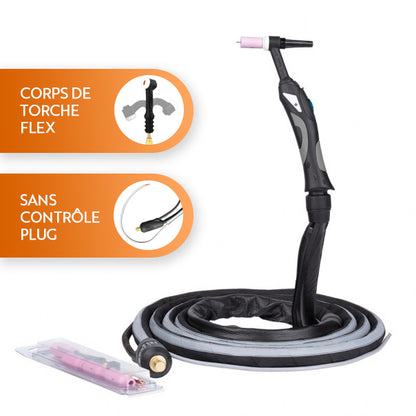 Torche EasyTIG 09 - Corps fixe/flex - 4m/8m - Refroidi air