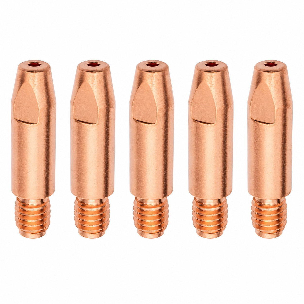 Tube contact acier pour torche MIG/MAG MB-501 - M6x28 mm - Lot de 5 pièces