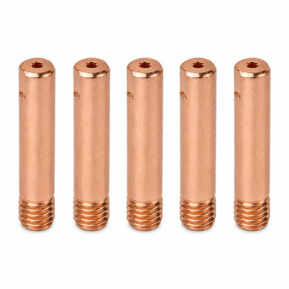 Tube contact aluminium pour torche MIG/MAG MB-15 - M6x25 mm - Lot de 5 pièces