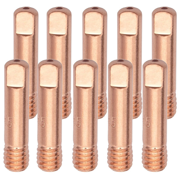Tube contact acier pour torche MIG/MAG MB-15 - M6x25 mm - Lot de 10 pièces