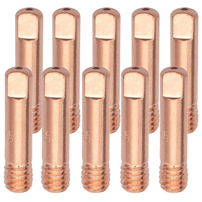 Tube contact acier pour torche MIG/MAG MB-15 - M6x25 mm - Lot de 10 pièces