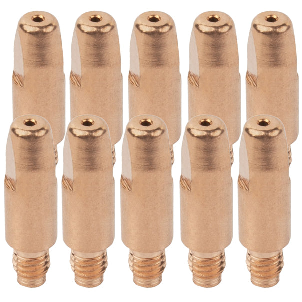 Tube contact acier pour torche MIG/MAG MB-25 et MB-36 - M6x28 mm - Lot de 10 pièces