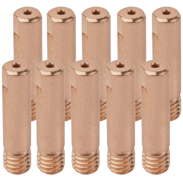 Tube contact aluminium pour torche MIG/MAG MB-15 - M6x25 mm - Lot de 10 pièces