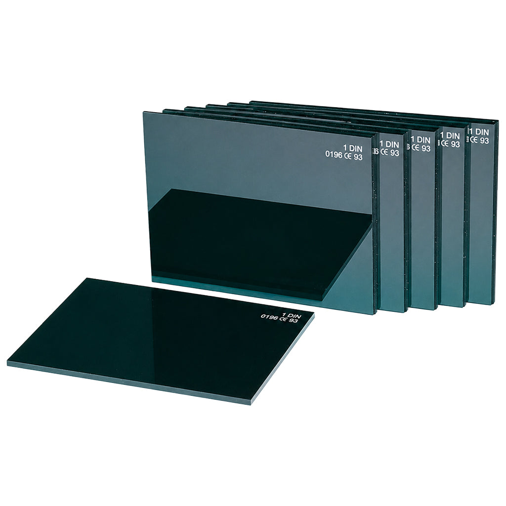 Verre minéral noir 110 x 90 mm – Teinte 5 à 14 - Le lot de 5 - Le Comptoir du Soudeur