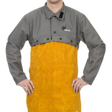 Veste de soudage grise ajustable en coton ignifugé