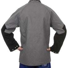 Veste de soudage grise en coton ignifugé